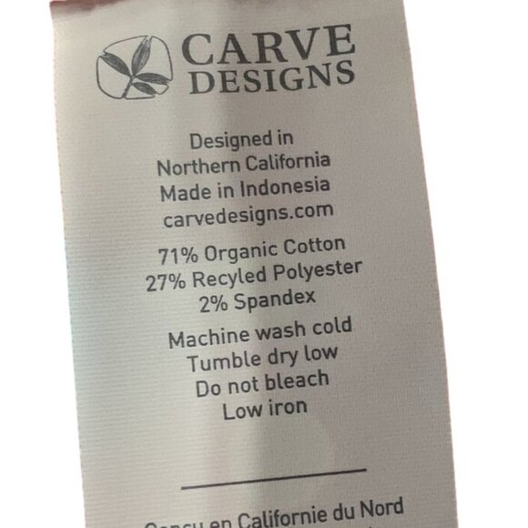 NWT $74 Carve Designs Oahu 4" Shorts Women's 6* Organic Cotton Orange Stretch - Picture 10 of 13